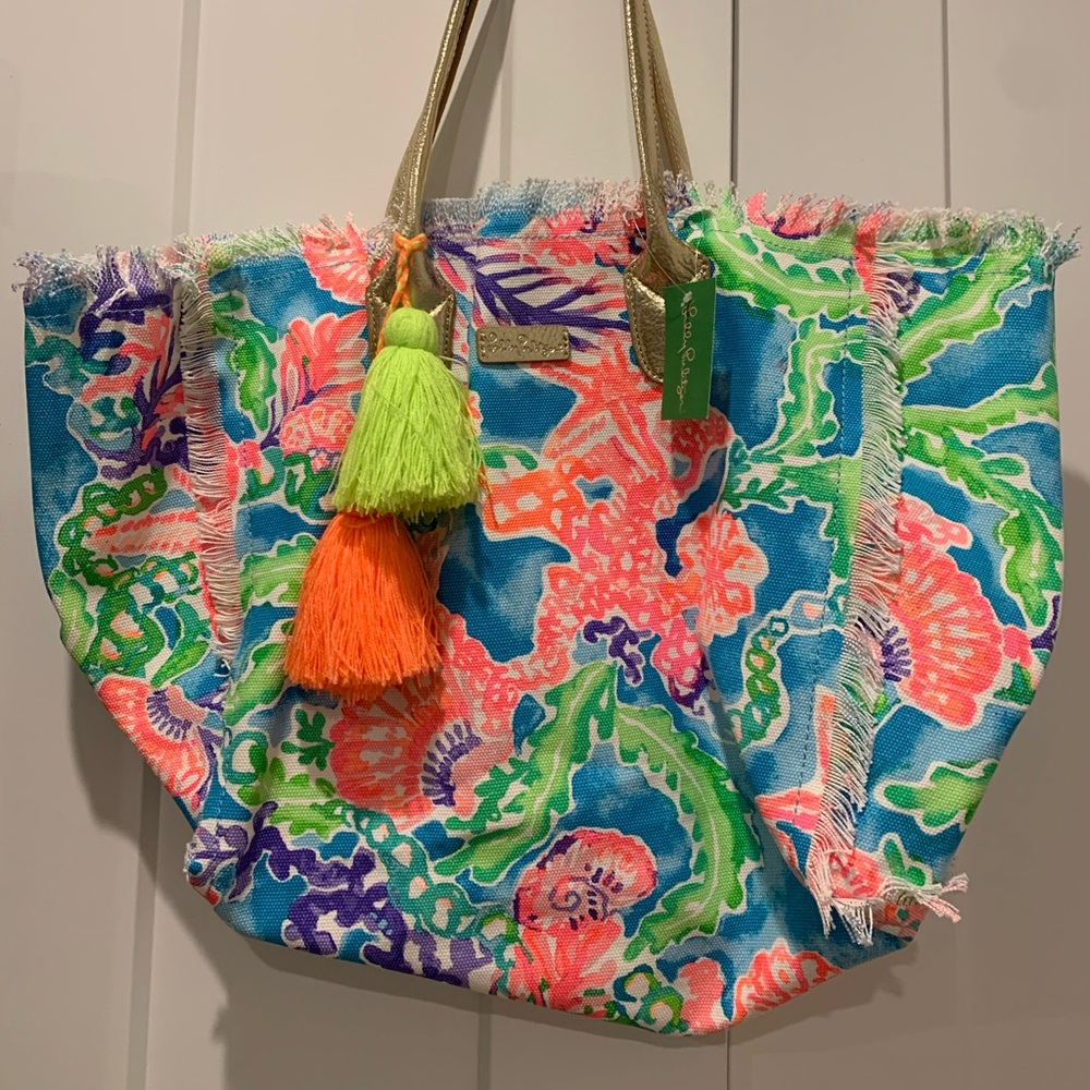 New Lilly Beach Bag
